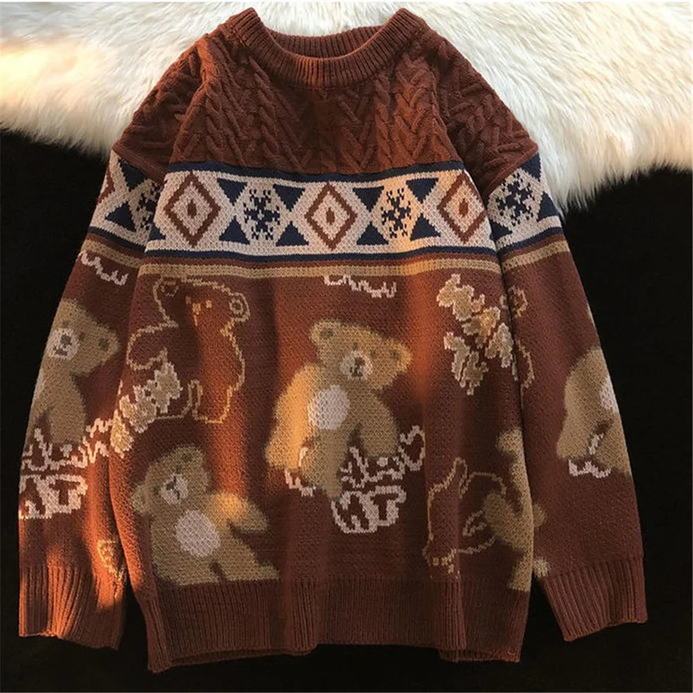 Valenzora - Ugly Christmas Sweater - Cute Bear Sweater for Couples