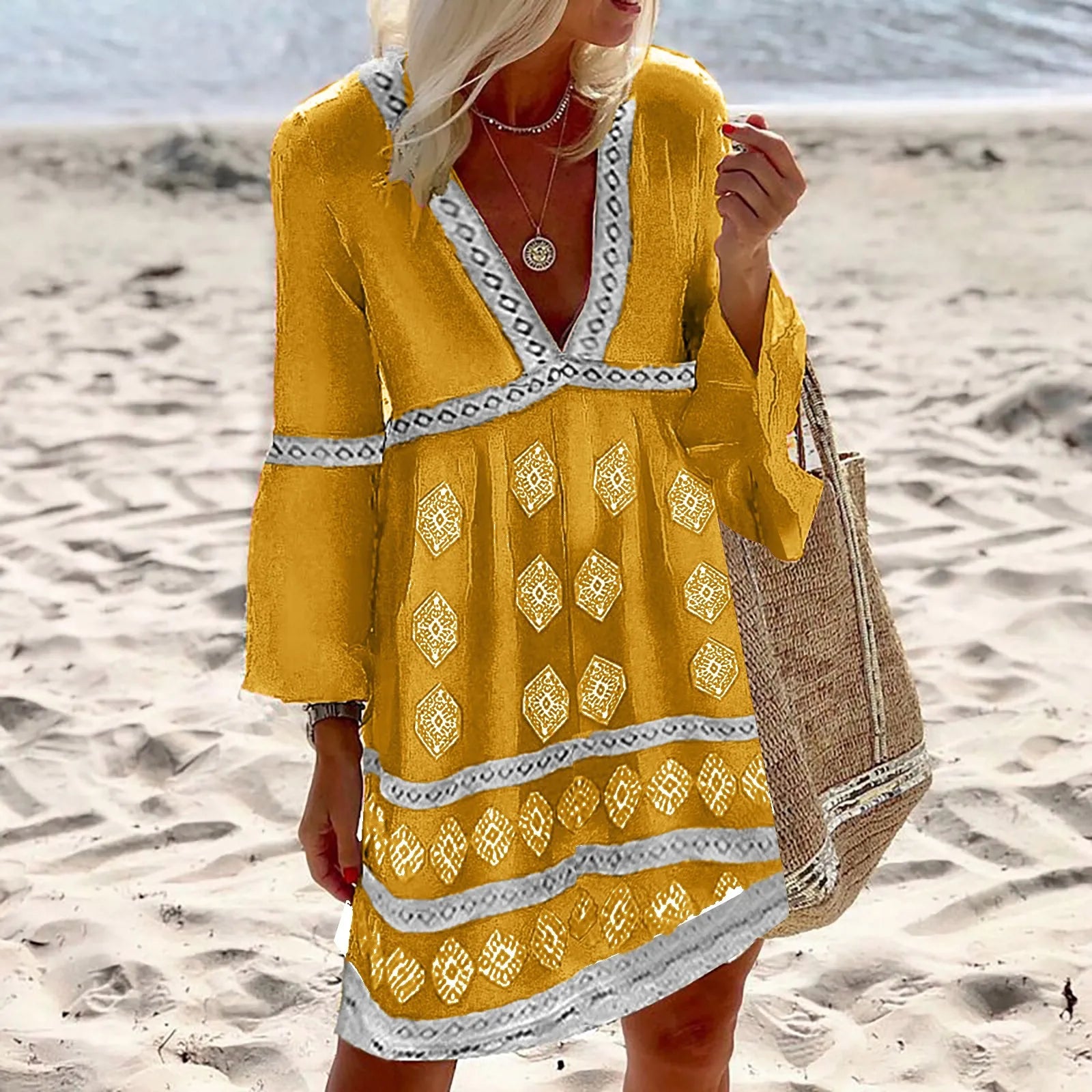Valenzora | Summer dress with batwing sleeves