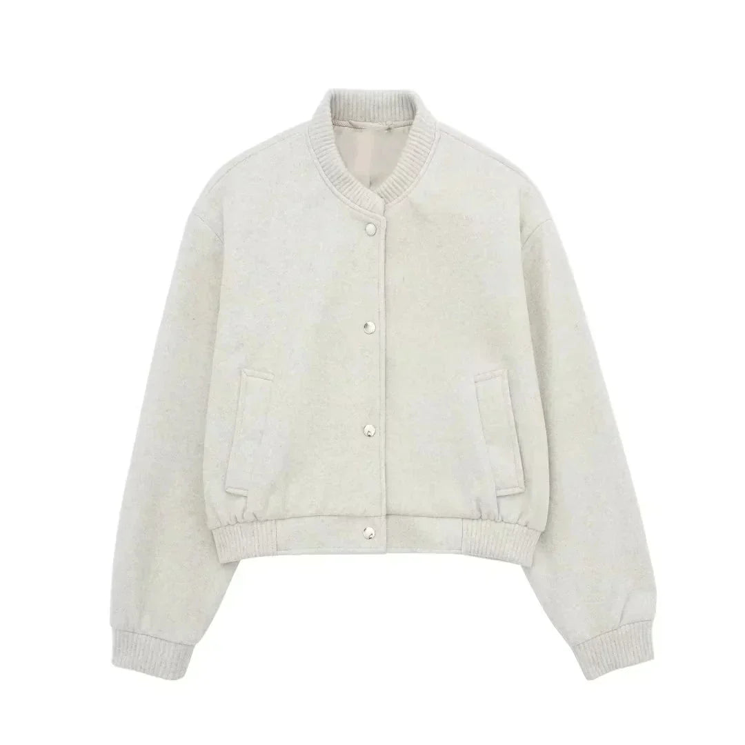 Valenzora | Stylish cropped bomber jacket