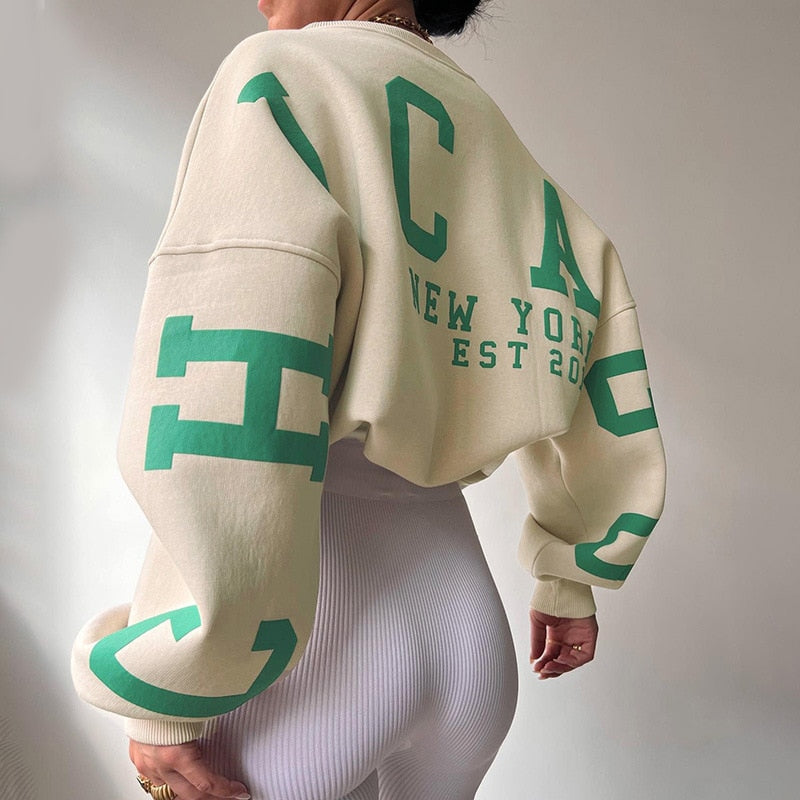 Valenzora Long-sleeved tops O-neck hoodies