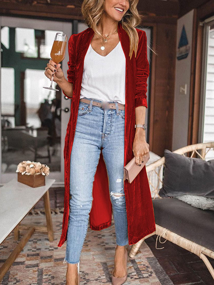 Valenzora | Uplifting My Way Kimono Jacket in Velvet