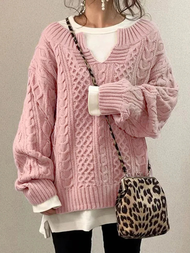 Valenzora | Warmer Damenpullover | Gestrickt