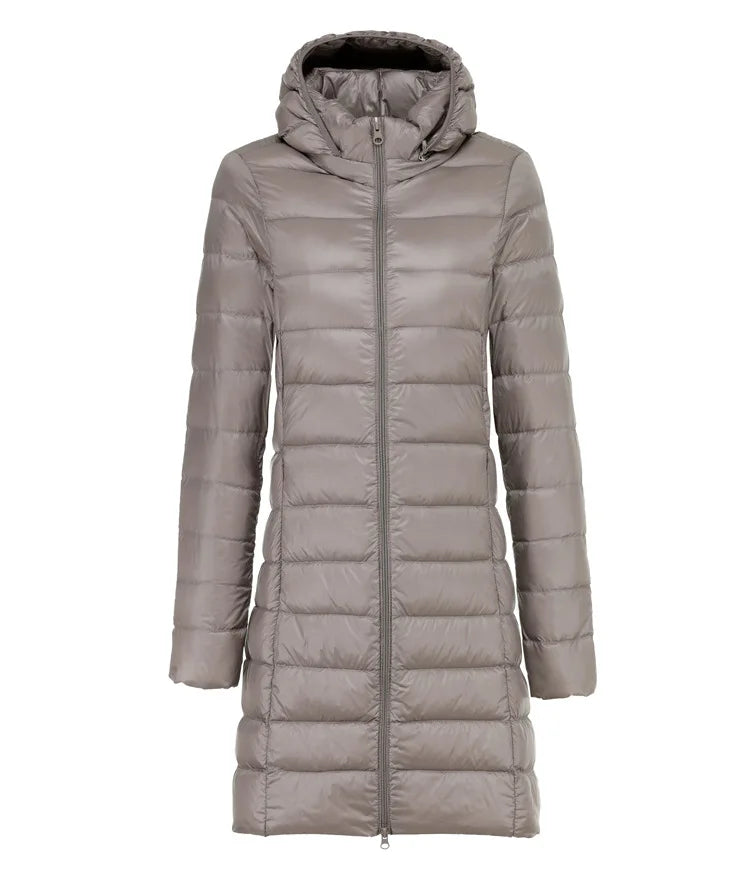 Valenzora | Long lightweight down jacket