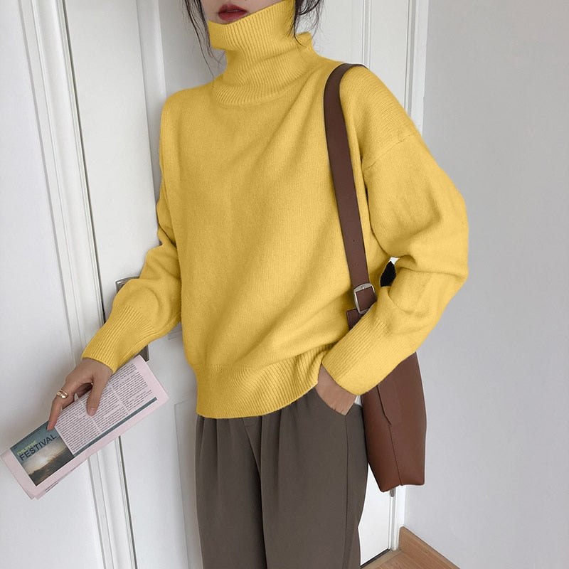 Valenzora | Stylische klassische Rollkragenpullover für Damen im Herbst