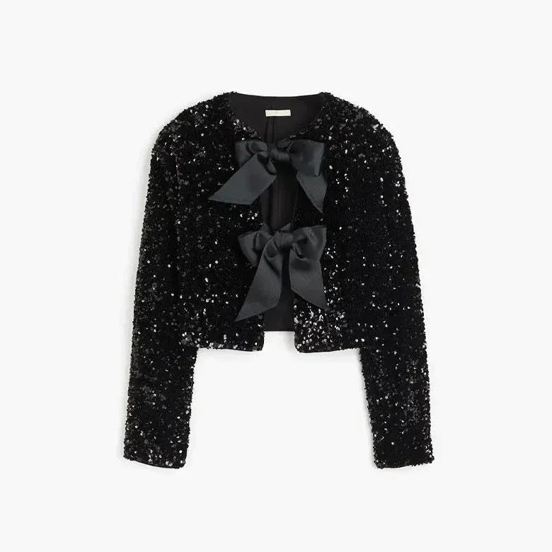 Modische Glitzerjacke