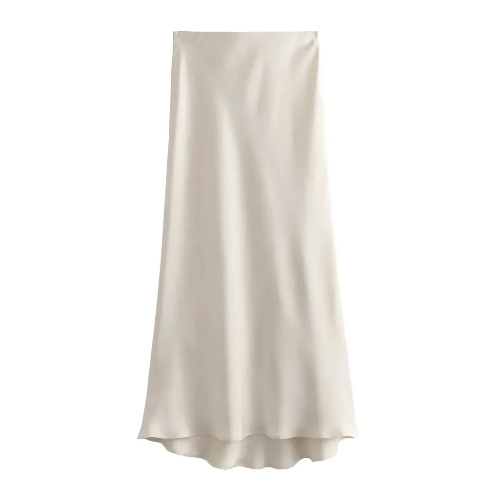 Valenzora | Satin-Maxirock für Damen