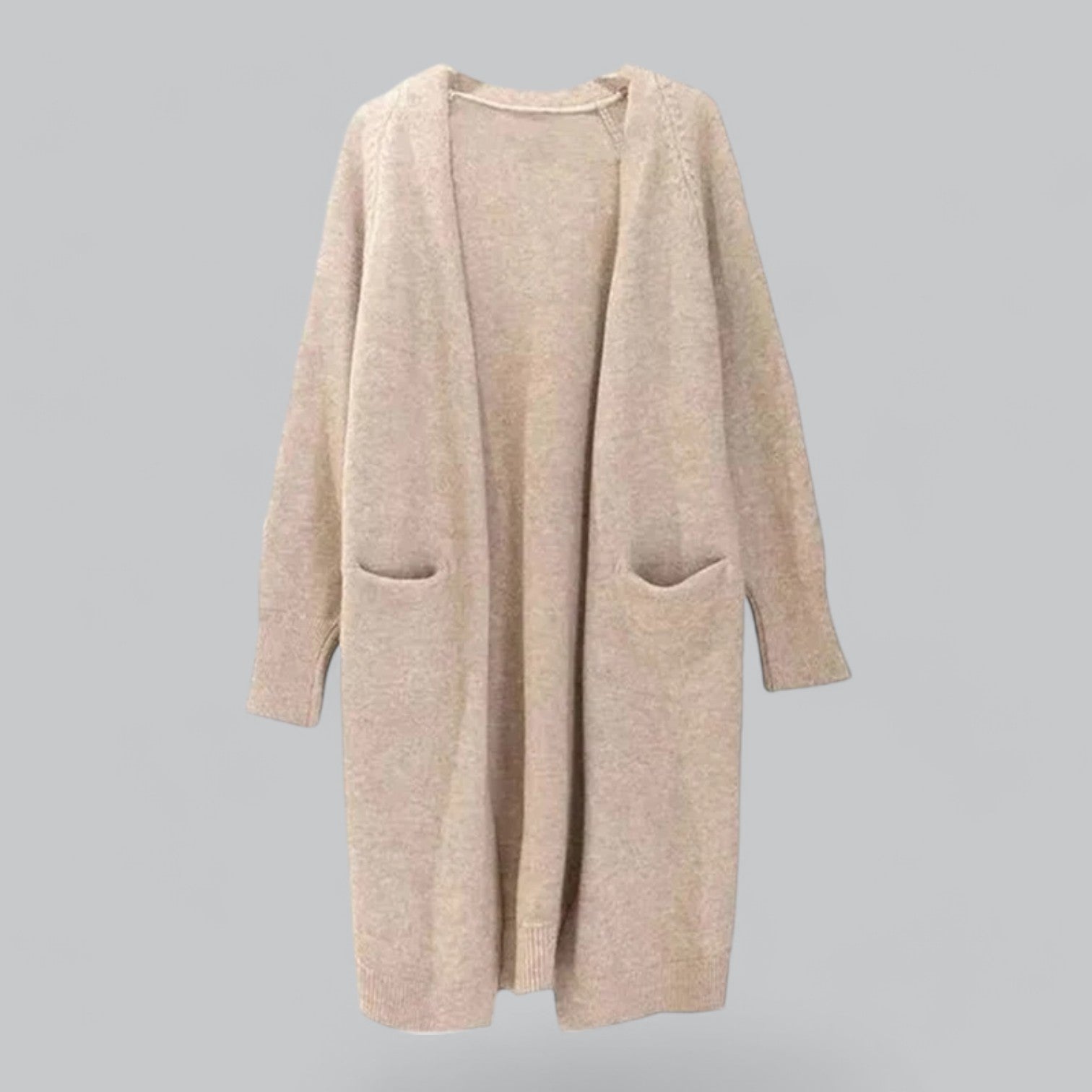 Valenzora | Klassischer langer Kaschmir-Cardigan für Damen