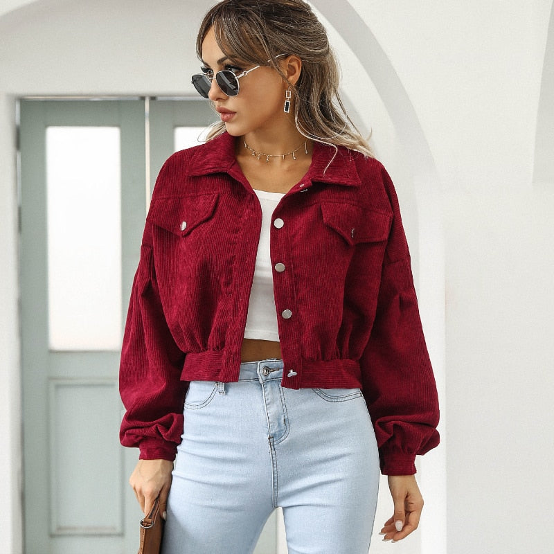 Valenzora | Stylish corduroy jacket for women