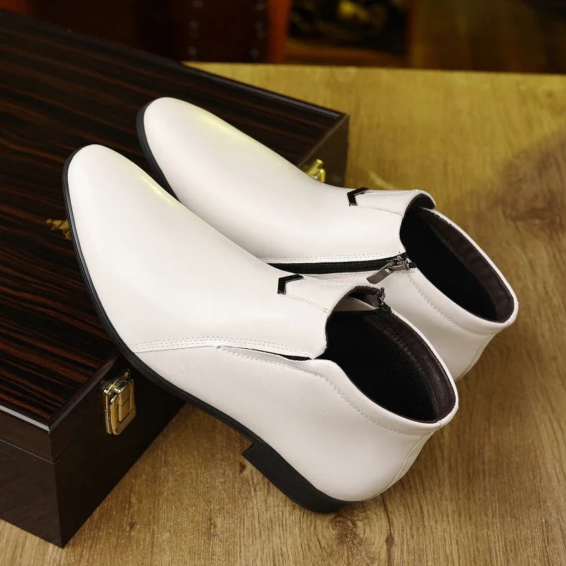 Valenzora | Leather boots with zipper