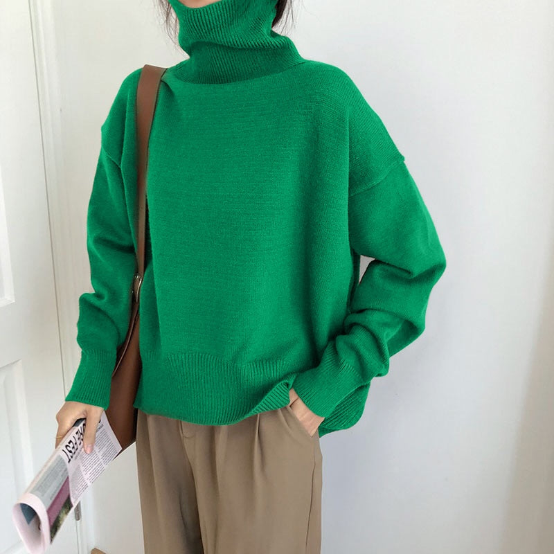 Valenzora | Stylische klassische Rollkragenpullover für Damen im Herbst
