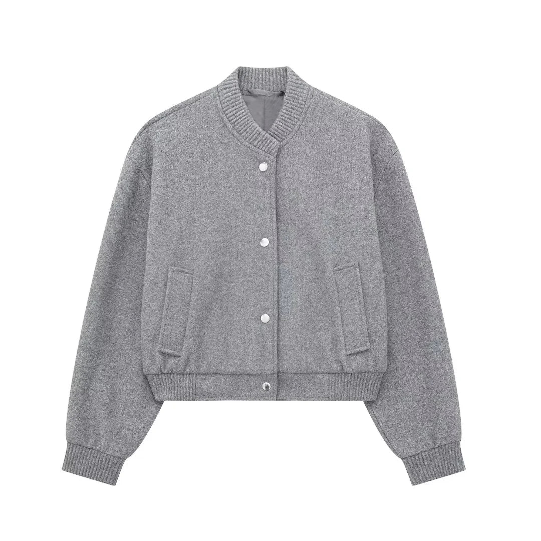 Valenzora | Stylish cropped bomber jacket