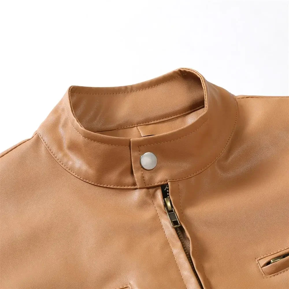 Valenzora | Timeless leather jacket with biker flair