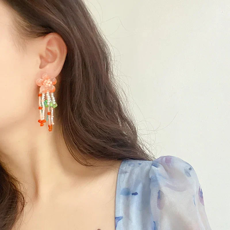 Valenzora | Flower Pearl Earrings
