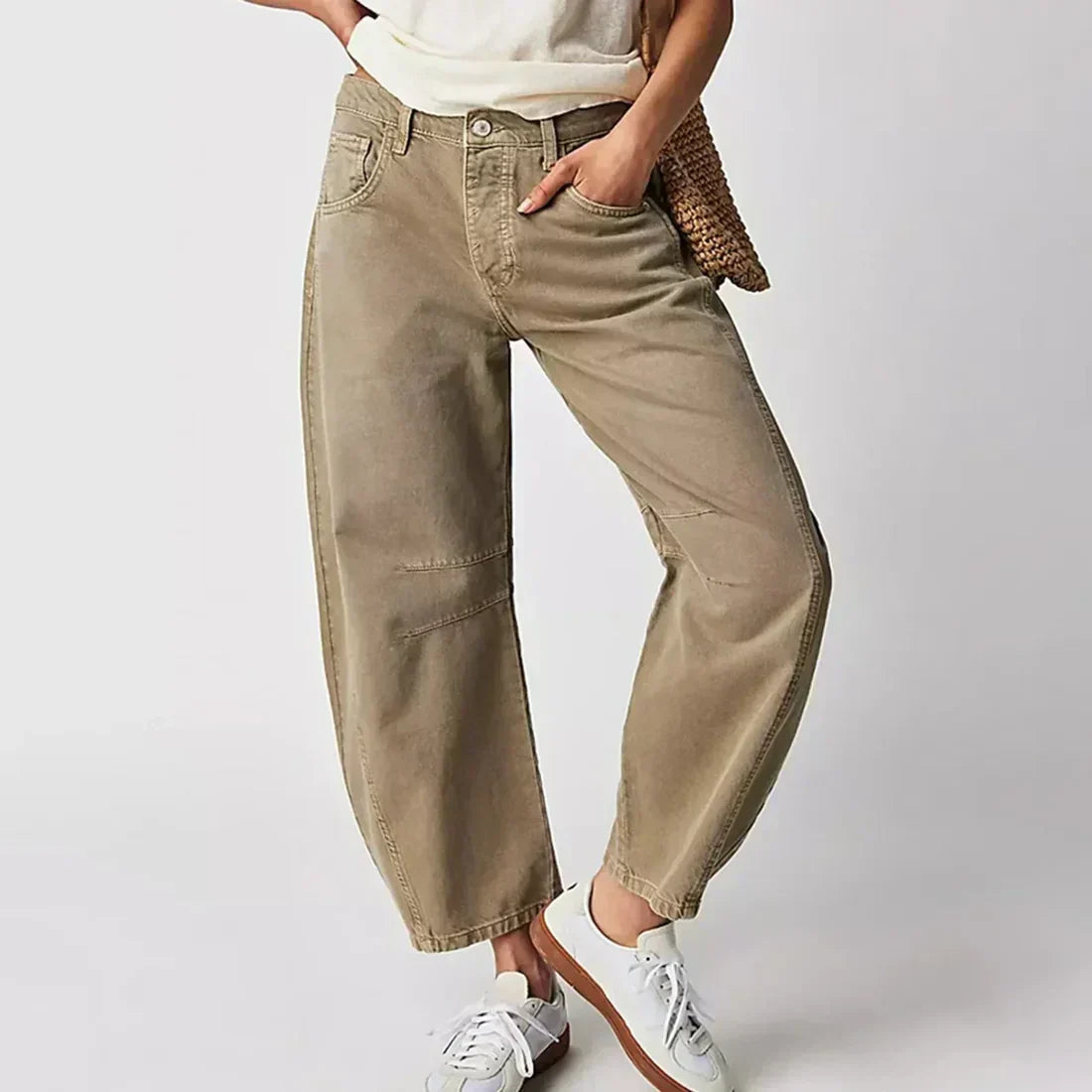Valenzora | Mid-Rise-Jeans mit schmal zulaufendem Bein für Damen
