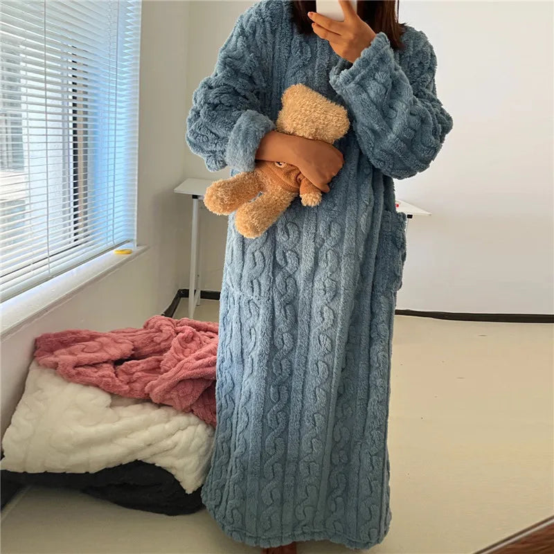 Valenzora | Fleece-Teddy-Kleid