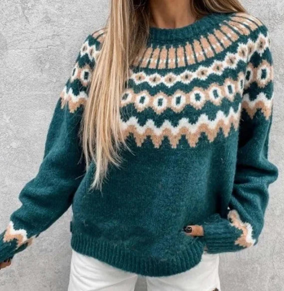 Valenzora | Nordische Strickjacke für Damen