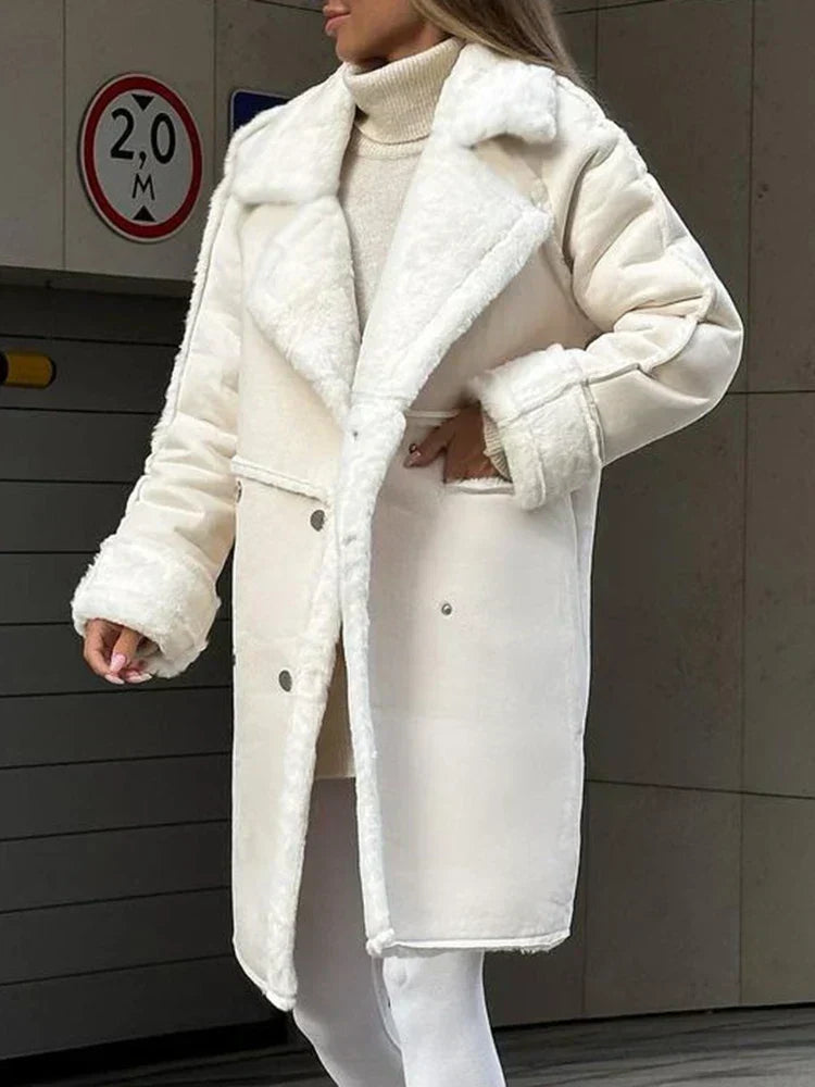 Valenzora - Long faux fur jacket