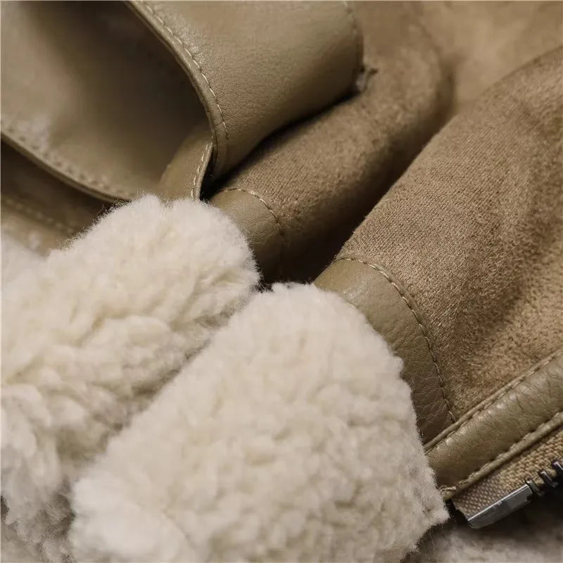 Valenzora - Thick Warm Suede Jacket
