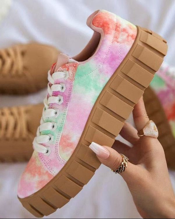 Valenzora | Suede Sneakers with Chunky Platform for Women