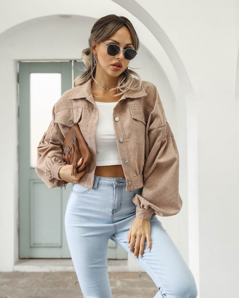 Valenzora | Stylish corduroy jacket for women