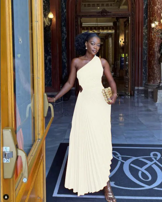 Valenzora – Abendkleid mit Rüschen und Lederbesatz für Damen