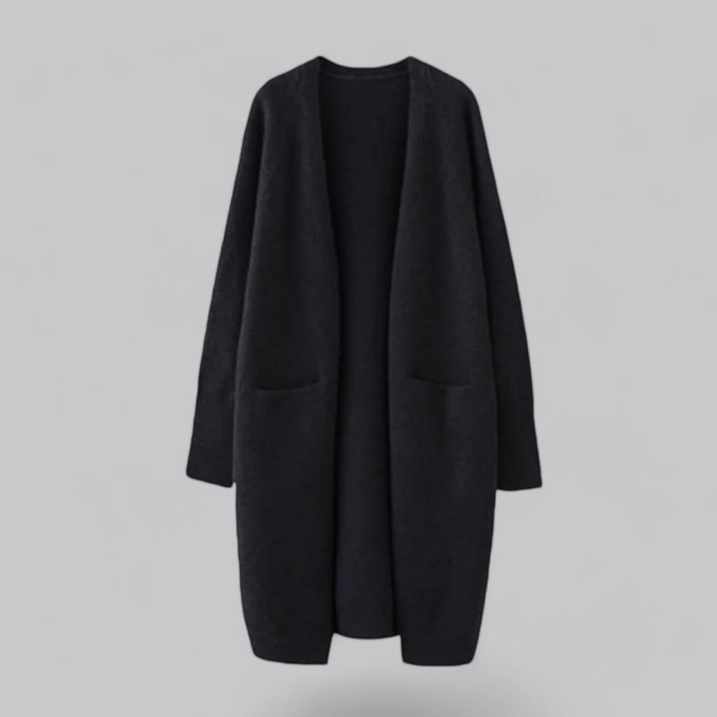 Valenzora | Klassischer langer Kaschmir-Cardigan für Damen
