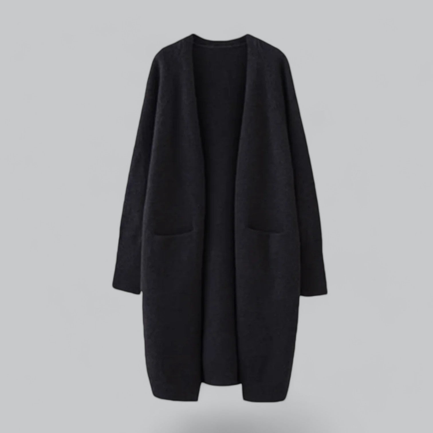 Valenzora | Klassischer langer Kaschmir-Cardigan für Damen