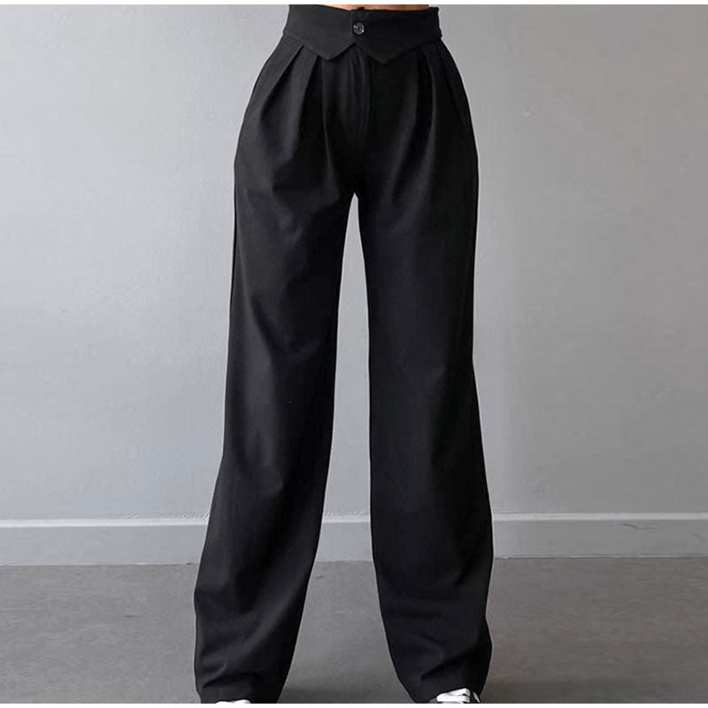 Valenzora | Stylish high-waisted trousers with pleats