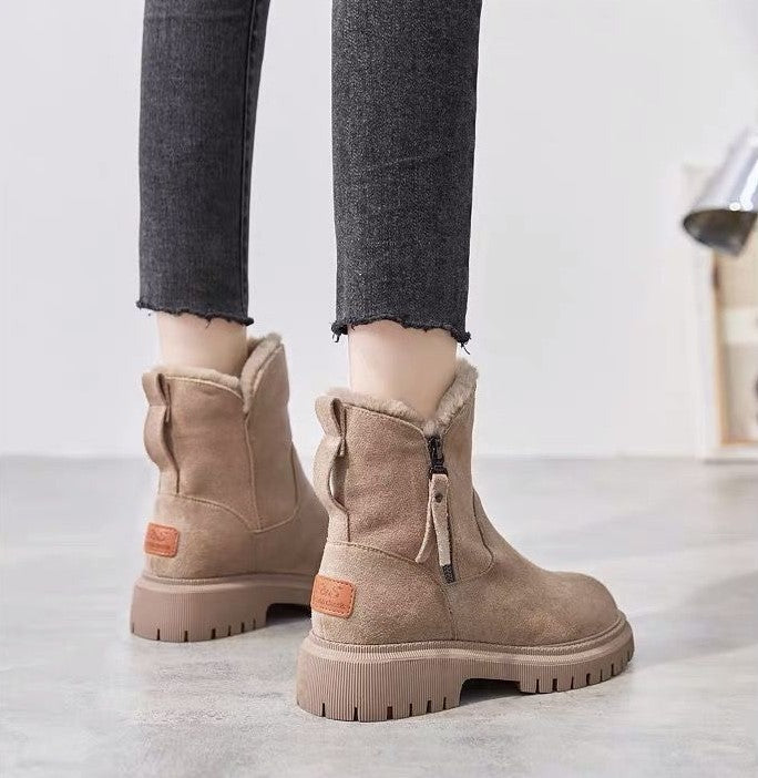 Valenzora | Modern ankle boots with soft fleece lining