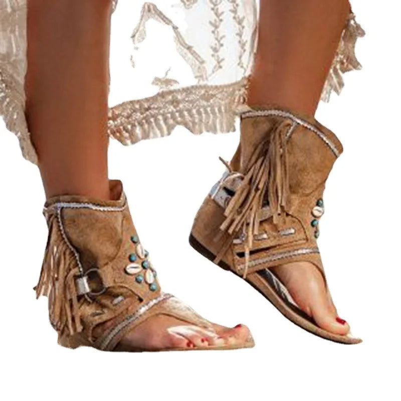 Valenzora | Fringe Boho Sandals