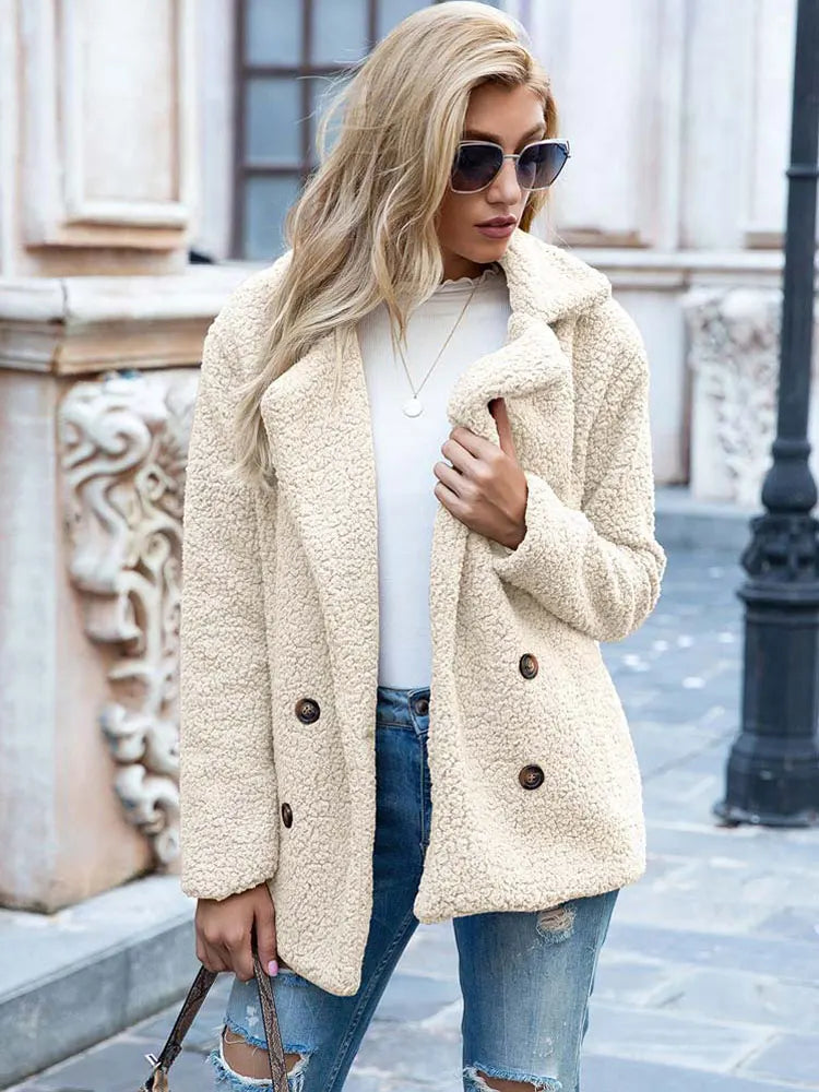 Faux fur jacket