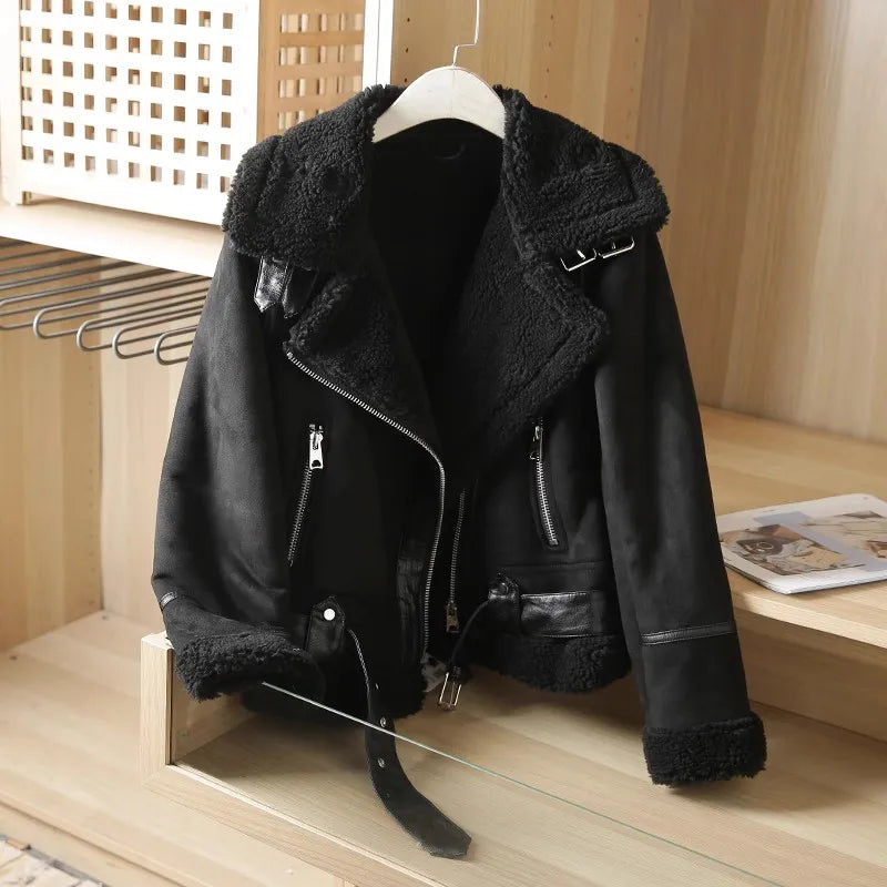 Valenzora - Thick Warm Suede Jacket