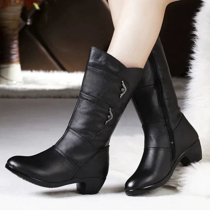 Valenzora – Leder-Winterstiefel – Damen
