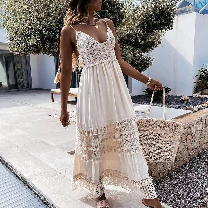 Valenzora | Spitzen-Boho-Flow-Kleid