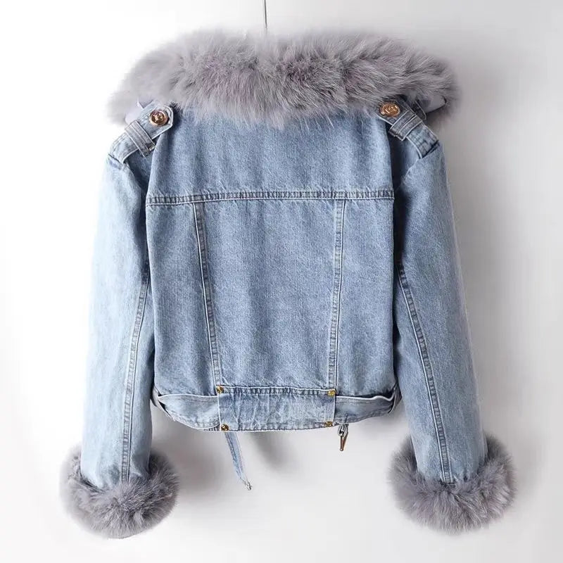STYLISCHE JEANSJACKE GRÖSSE