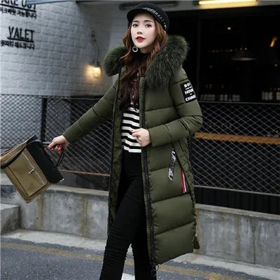 Valenzora - Women's Winter Parka - Warm coat with large hood and fur collar