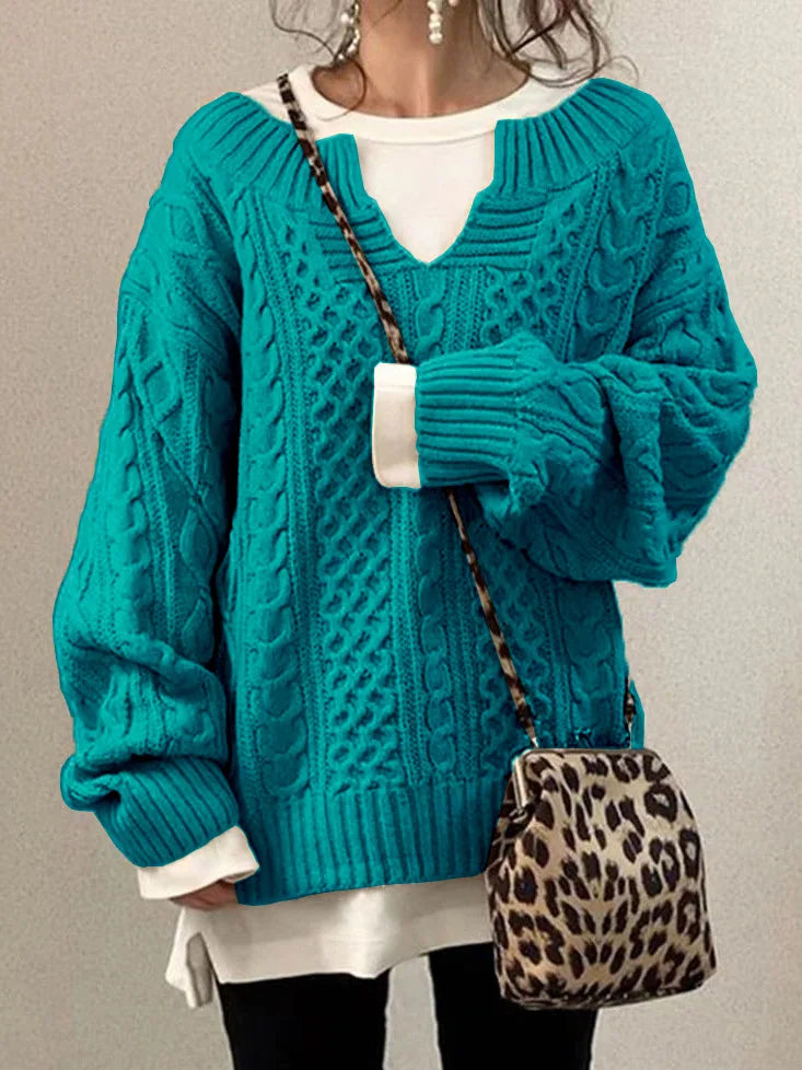 Valenzora | Warmer Damenpullover | Gestrickt