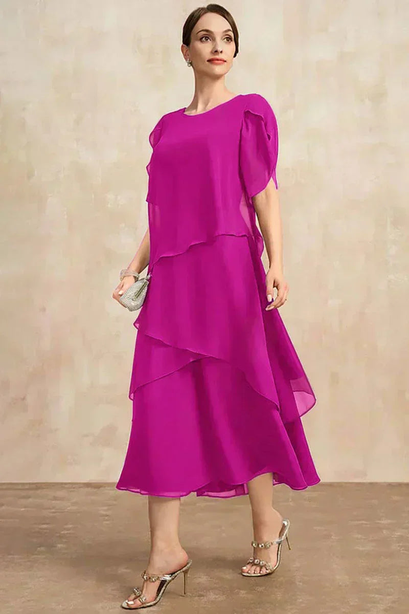 Valenzora | Plus Size Tiered Midi Dress