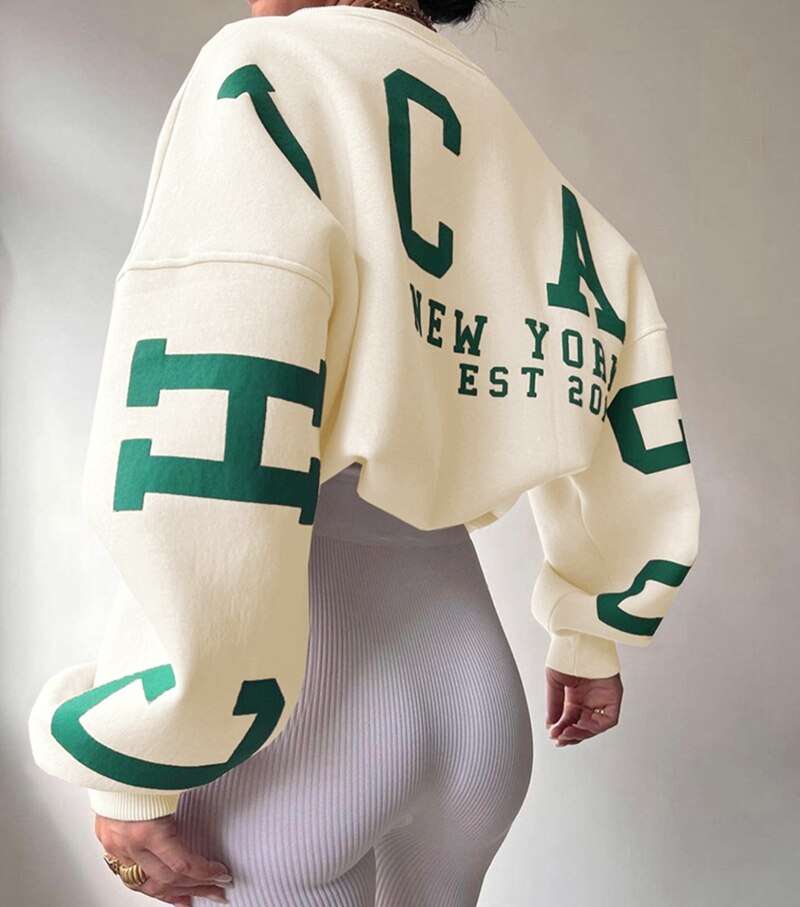 Valenzora Long-sleeved tops O-neck hoodies