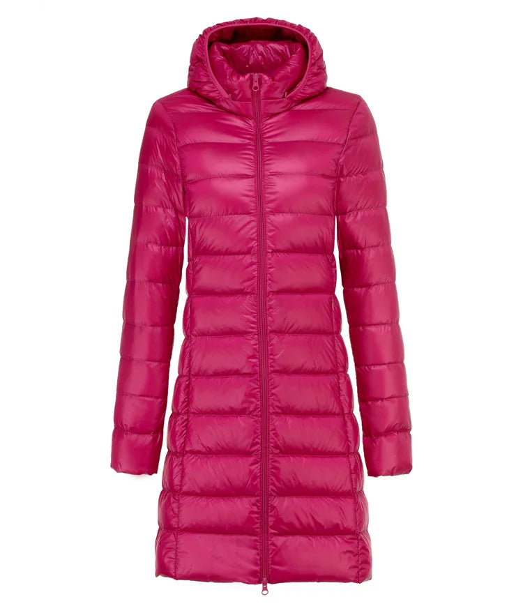 Valenzora | Long lightweight down jacket