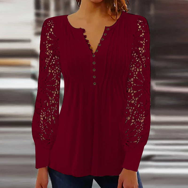 Cutipie™ - Elegant long-sleeved blouse