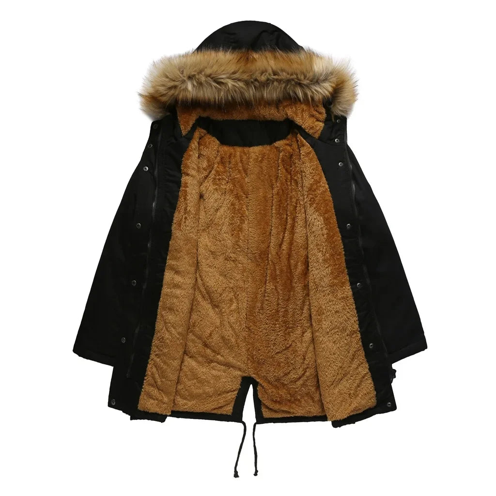 Valenzora - Long parka with fur