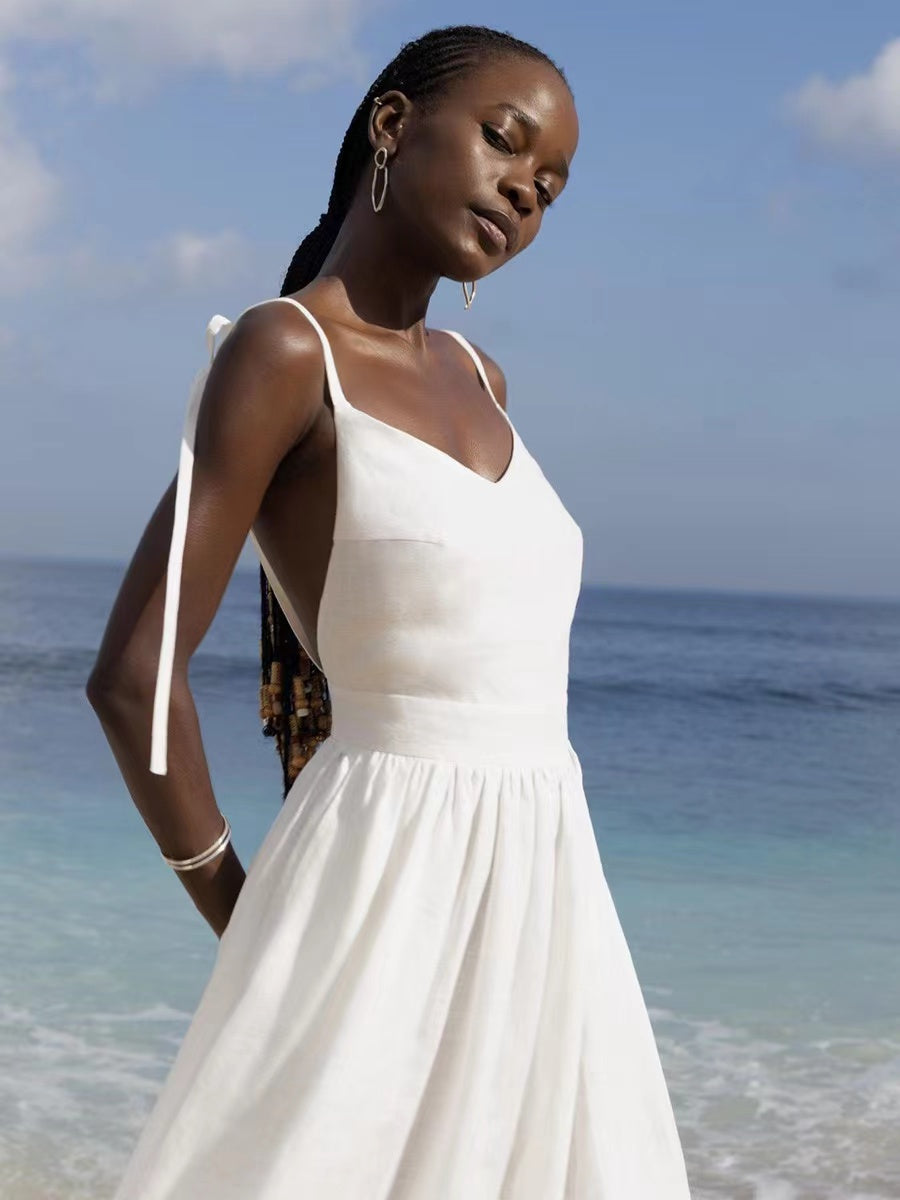 Valenzora | Breathable Linen Summer Dress for Women