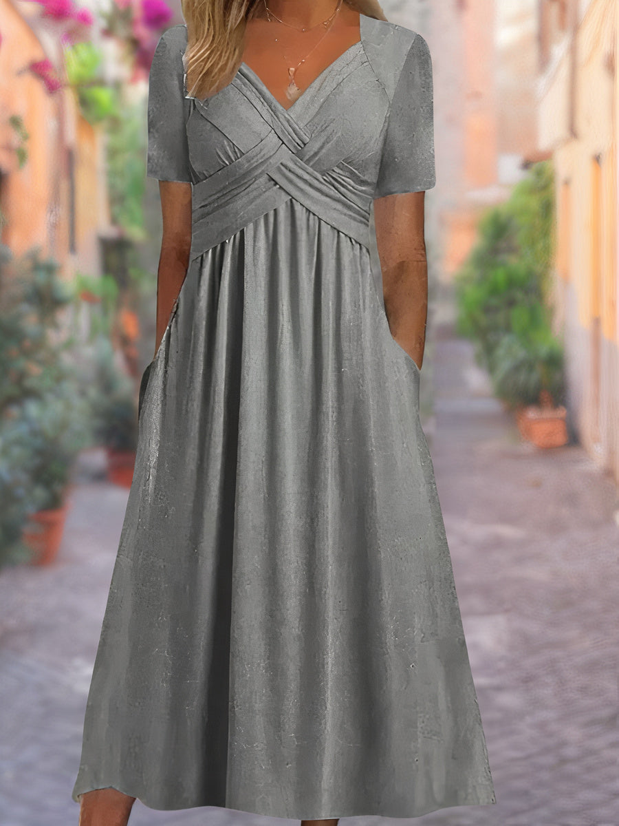 Valenzora | Midi dress with side pockets