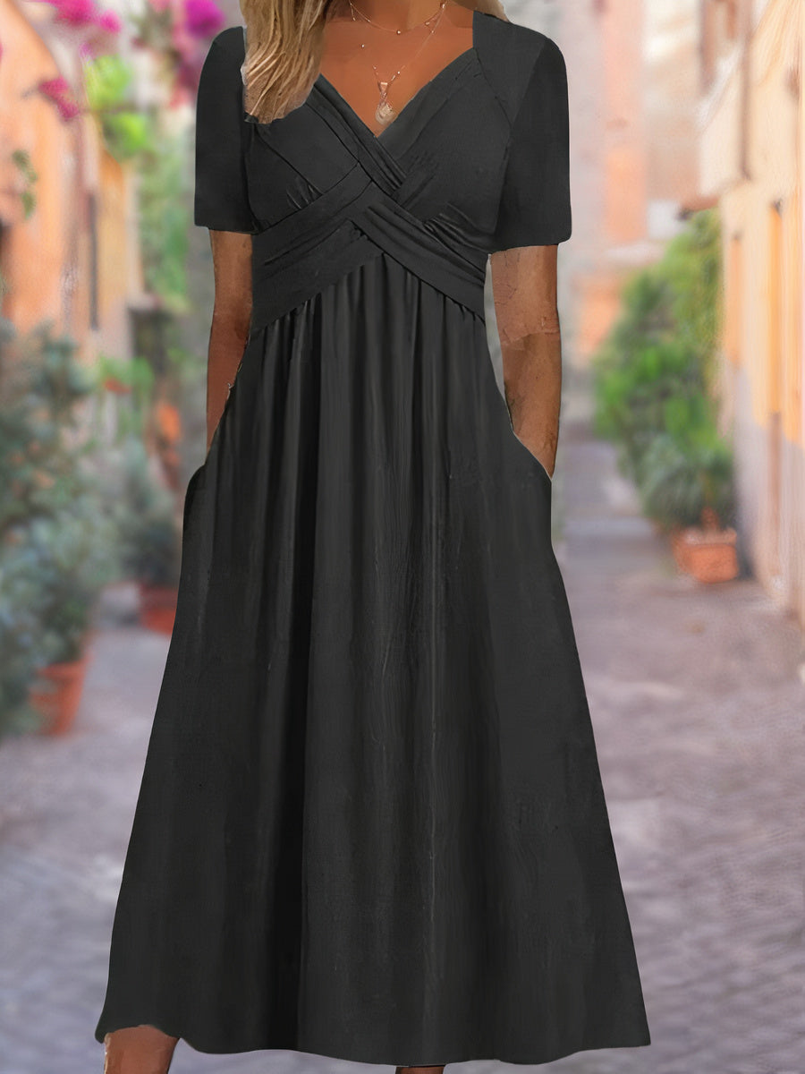 Valenzora | Midi dress with side pockets