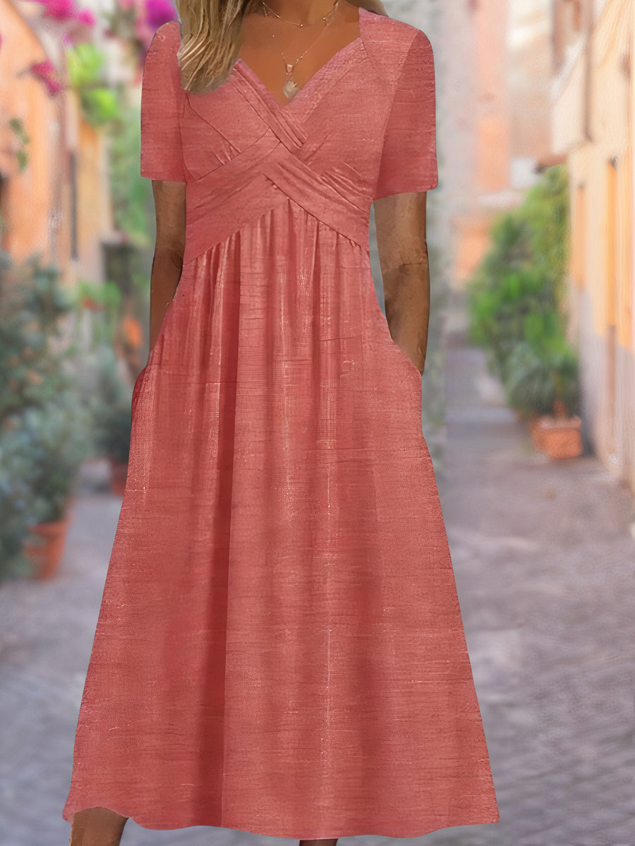 Valenzora | Midi dress with side pockets