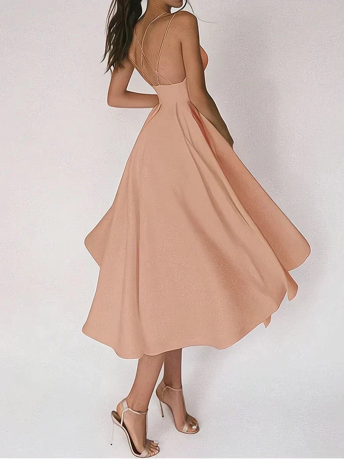 Valenzora - Elegantes Kleid mit V-Ausschnitt