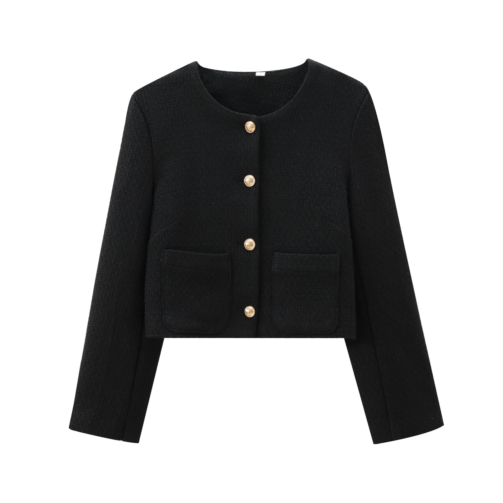 Valenzora | Tweed blazer in black