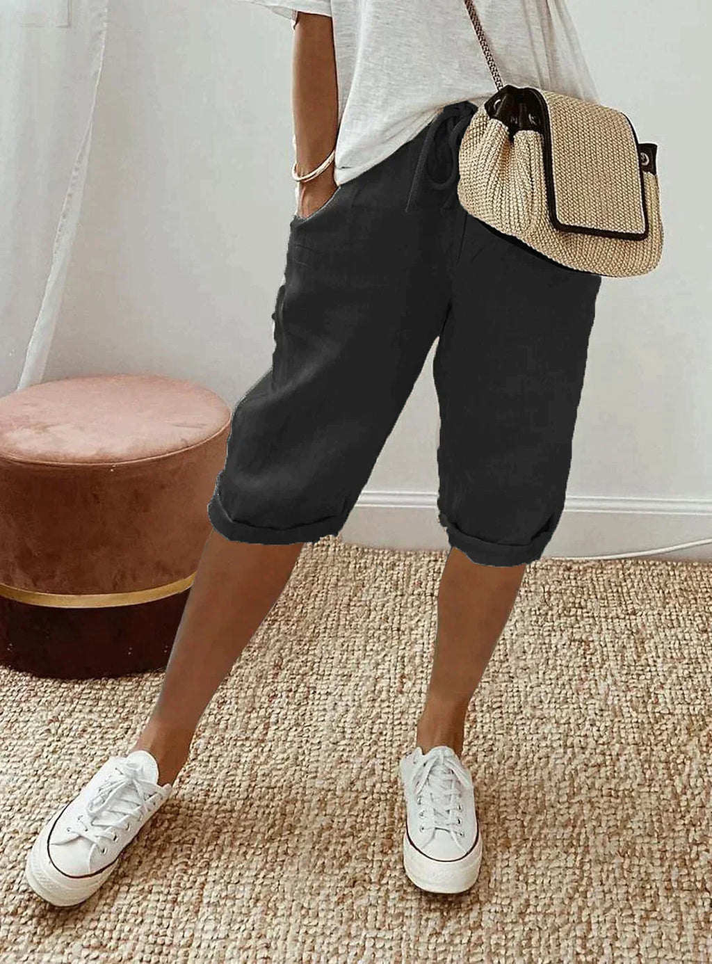 Valenzora | Women's wide-leg linen trousers