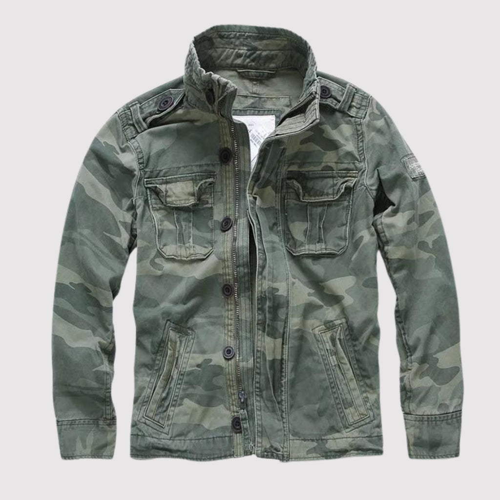 Valenzora | Retro Denim Jacket with Multiple Pockets